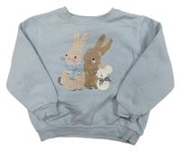 Svetlomodrá mikina so zajačikmi H&M