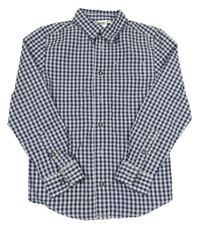 Modro-bílá kostičkovaná košile