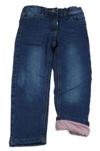 Tmavomodré podšité skinny rifle Impidimpi