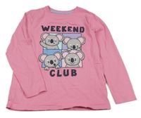 Ružové tričko s koalami Primark