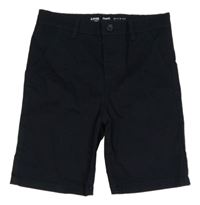 Tmavomodré plátěné chino kraťasy Denim Co.