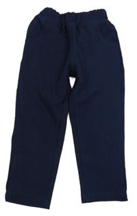 Tmavomodré společenské kalhoty 