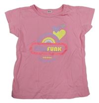 Ružové tričko s potlačou