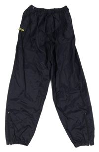 Tmavomodré šusťákové voděodolné kalhoty Topolino