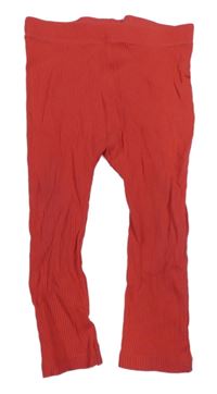 Červené rebrované legíny George