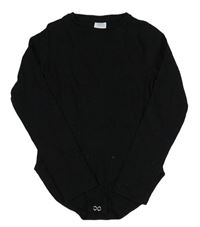 Čierne rebrované body Zara