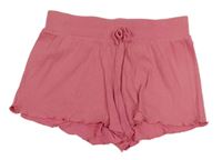 Ružové rebrované kraťasy Primark