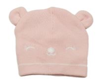 Ružová čapica s ňufáčikom  a uškami Early Days