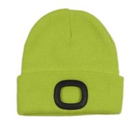 Neonově zelená čepice