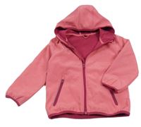 Růžová softshellová bunda s kapucí Kiki&Koko
