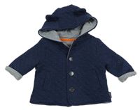 Tmavomodrá prepínaci mikina s kapucňou Baker