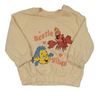 Béžová mikina so zvieratkami a nápisy - Ariel Primark