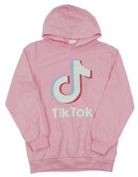 Ružová mikina s kapucí - TikTok