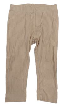 Svetloružové rebrované legíny H&M