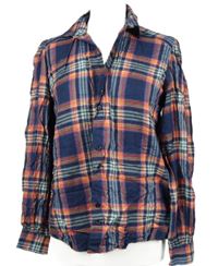 Dámska tmavomodro-ružová kockovaná blúzka zn. Next