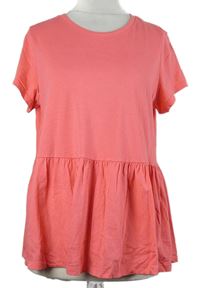 Dámske ružové peplum tričko George