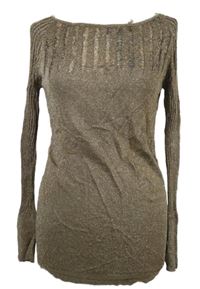 Dámská bronzová třpytivá svetrová tunika New Look 