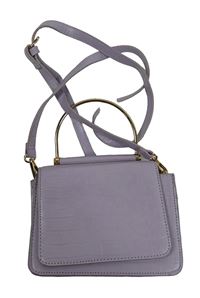 Dámska lila vzorovaná koženková cross body kabelka Primark