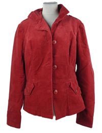 Dámský červený sametovo/riflový kabátek Long Tall Sally 