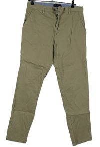 Pánské béžové plátěné kalhoty Next vel. 32R