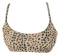 Dámský oranžovo-šedý vzorovaný crop top Nasty GAL 
