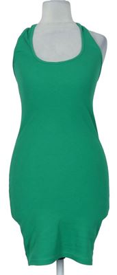 Dámske zelené rebrované šaty Shein