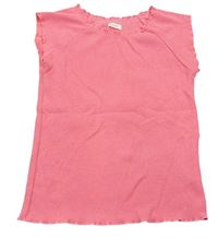 Neónově ružové rebrované tričko Next
