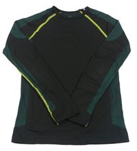Čierno-zelené funkčné spodné tričko zn. H&M