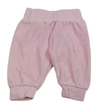 Svetloružové zamatové nohavice