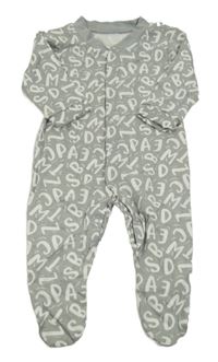 Sivý overal s písmeny