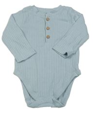 Světlemodré žebrované body s knoflíčky George