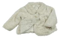 Bílý chlupatý podšitý kabát Early Days