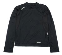 Čierne športové funčkní tričko s logom Sondico