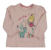 Světlerůžové triko s obrázkem Liegelind