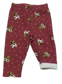 Magaonové bodkovaná é teplákové legíny so sovičkami Dopodopo