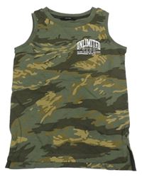 Khaki vzorované tílko s nápisem George