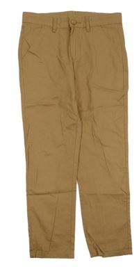 Hnědé plátěné chino kalhoty H&M