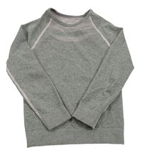 Sivo-ružové melírované funkčné tričko Lupilu