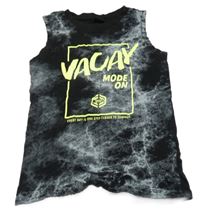 Čierno-biele tielko s nápisom Chapter young