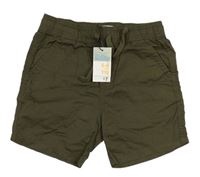 Khaki plátěné kraťasy Primark