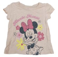 Svetloružové tričko s Minnie zn. Disney