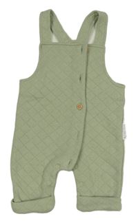 Světlezelené prošívané laclové tepláky 