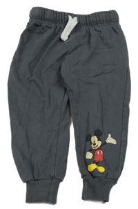 Tmavošedé tepláky s Mickey Disney
