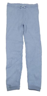 Světlemodré žebrované kamaše George