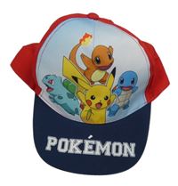 Světle-tmavomodro-červená kšiltovka - Pokémon