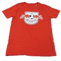 Červené tričko s potlačou