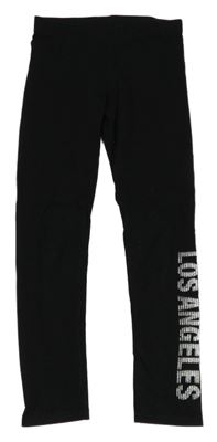 Čierne legíny s nápisom F&F