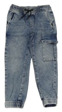 Modré jogger cuff rifle s kapsou C&A