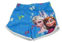Modré plavkové kraťasy s Frozen