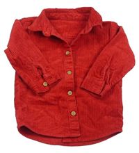 Červená menšestrová košeľa M&S